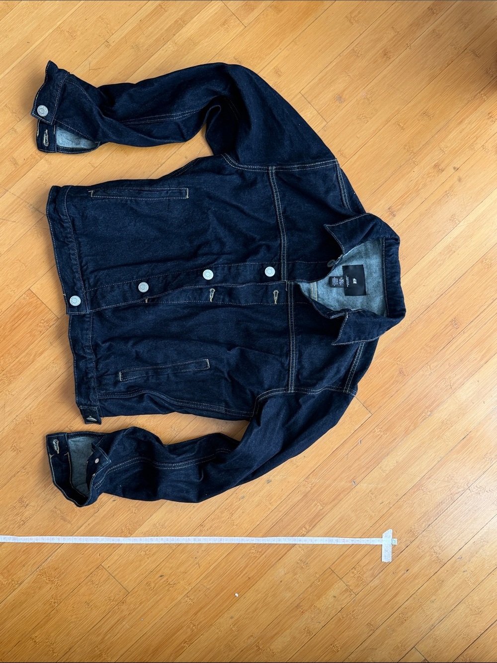H&M DARK BLUE REGULAR-FIT DENIM JACKET